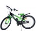 Volare Sportivo Kinderfiets - Jongens - 24 inch - Zwart Groen - Twee Handremmen