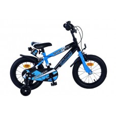 Volare Sportivo Kinderfiets - Jongens - 14 inch - Blauw Zwart - Twee Handremmen