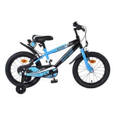 Volare Sportivo Kinderfiets - Jongens - 16 inch - Blauw Zwart - Twee Handremmen Volare Sportivo Kinderfiets - Jongens - 16 inch - Blauw Zwart - Twee Handremmen