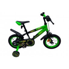 Volare Strike Kinderfiets - Jongens - 12 inch - Zwart Groen Volare Strike Kinderfiets - Jongens - 12 inch - Zwart Groen