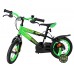 Volare Strike Kinderfiets - Jongens - 12 inch - Zwart Groen - Twee Handremmen