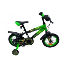Volare Strike Kinderfiets - Jongens - 12 inch - Zwart Groen - Twee Handremmen Volare Strike Kinderfiets - Jongens - 12 inch - Zwart Groen - Twee Handremmen