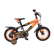 Volare Strike Kinderfiets - Jongens - 12 inch - Zwart Oranje - Twee Handremmen