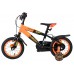 Volare Strike Kinderfiets - Jongens - 12 inch - Zwart Oranje - Twee Handremmen