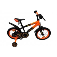 Volare Strike Kinderfiets - Jongens - 14 inch - Zwart Oranje Volare Strike Kinderfiets - Jongens - 14 inch - Zwart Oranje