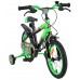 Volare Strike Kinderfiets - Jongens - 14 inch - Zwart Groen - Twee handremmen Volare Strike Kinderfiets - Jongens - 14 inch - Zwart Groen - Twee handremmen