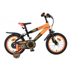 Volare Strike Kinderfiets - Jongens - 14 inch - Zwart Oranje - Twee handremmen Volare Strike Kinderfiets - Jongens - 14 inch - Zwart Oranje - Twee handremmen