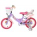 Volare Unicorn Kinderfiets - Meisjes - 12 inch - Paars - Twee handremmen