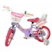Volare Unicorn Kinderfiets - Meisjes - 12 inch - Paars - Twee handremmen