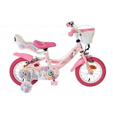 Volare Unicorn Kinderfiets - Meisjes - 12 inch - Roze - Twee handremmen