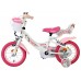 Volare Unicorn Kinderfiets - Meisjes - 12 inch - Wit - Twee handremmen Volare Unicorn Kinderfiets - Meisjes - 12 inch - Wit - Twee handremmen