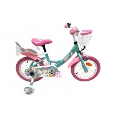 Volare Unicorn Kinderfiets - Meisjes - 14 inch - Groen Volare Unicorn Kinderfiets - Meisjes - 14 inch - Groen