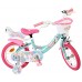 Volare Unicorn Kinderfiets - Meisjes - 14 inch - Groen - Twee Handremmen Volare Unicorn Kinderfiets - Meisjes - 14 inch - Groen - Twee Handremmen