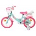 Volare Unicorn Kinderfiets - Meisjes - 14 inch - Groen - Twee Handremmen Volare Unicorn Kinderfiets - Meisjes - 14 inch - Groen - Twee Handremmen