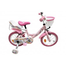 Volare Unicorn Kinderfiets - Meisjes - 14 inch - Roze - Twee Handremmen Volare Unicorn Kinderfiets - Meisjes - 14 inch - Roze - Twee Handremmen
