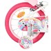 Volare Unicorn Kinderfiets - Meisjes - 14 inch - Wit - Twee Handremmen Volare Unicorn Kinderfiets - Meisjes - 14 inch - Wit - Twee Handremmen