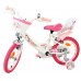 Volare Unicorn Kinderfiets - Meisjes - 14 inch - Wit - Twee Handremmen Volare Unicorn Kinderfiets - Meisjes - 14 inch - Wit - Twee Handremmen
