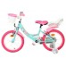 Volare Unicorn Kinderfiets - Meisjes - 16 inch - Groen - Twee Handremmen Volare Unicorn Kinderfiets - Meisjes - 16 inch - Groen - Twee Handremmen