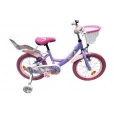 Volare Unicorn Kinderfiets - Meisjes - 16 inch - Paars - Twee Handremmen Volare Unicorn Kinderfiets - Meisjes - 16 inch - Paars - Twee Handremmen