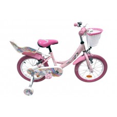 Volare Unicorn Kinderfiets - Meisjes - 16 inch - Roze - Twee Handremmen Volare Unicorn Kinderfiets - Meisjes - 16 inch - Roze - Twee Handremmen