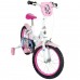 Disney Minnie Kinderfiets - Meisjes - 16 inch - Wit Roze - Twee handremmen