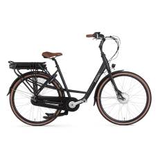 Maeve voorwielmotor elektrische moederfiets matzwart 47cm